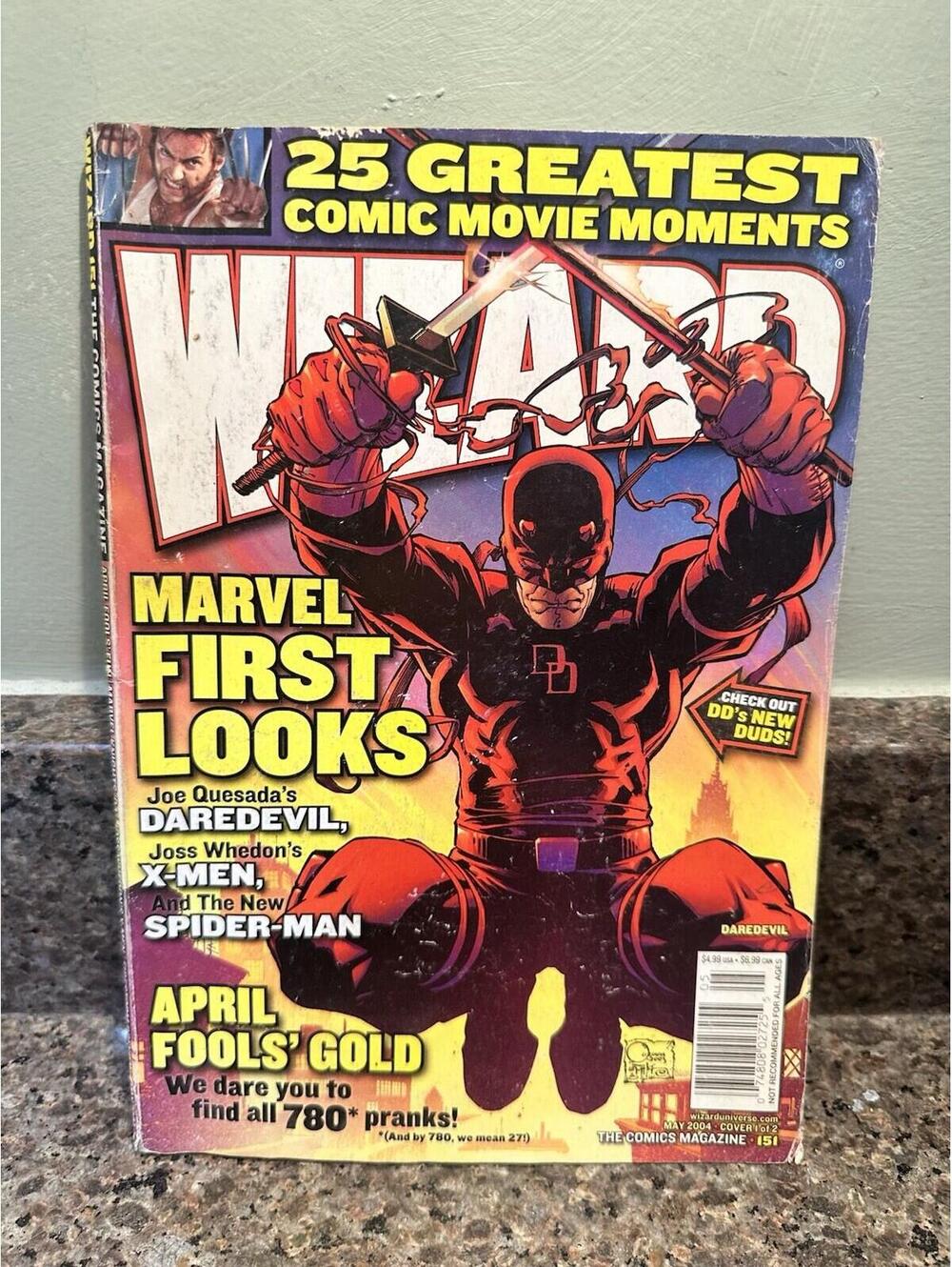 Wizard: The Comics Magazine #151 May 2004 Daredevil Cover Joe Quesada Art